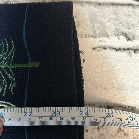 Croft and Barrow Navy, Snow and Tree | Forest Fleece zip up jacket Size Large - Picture 9 of 9